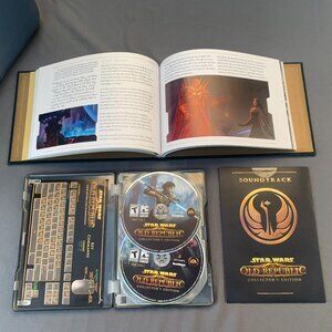 Star Wars The Old Republic Collectors Ed PC game, metal case, soundtrack journal
